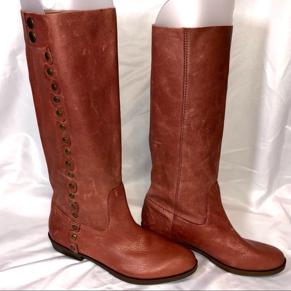 Nine West Blush Rose Leather Boots - Picture 2 of 16